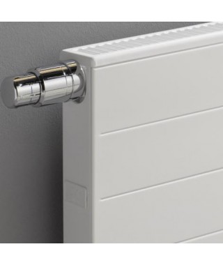 Grzejnik płytowy typ 22 KERMI X2 Line-V, z osłoną wym. 405 x 605 mm,biały, moc 681 W lewyPLV220400601L1K