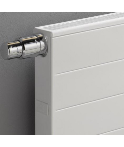 Grzejnik płytowy typ 22 KERMI X2 Line-V, z osłoną wym. 405 x 605 mm,biały, moc 681 W lewyPLV220400601L1K