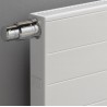 Grzejnik płytowy typ 22 KERMI X2 Line-V, z osłoną wym. 405 x 605 mm,biały, moc 681W lewy PLV220400601L1K