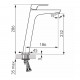 Bateria umywalkowa wysoka FERRO VITTO VERDELINE BVI2LVL