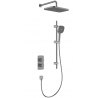 KFA MALAGA GUN METAL GREY ZESTAW PODTYNKOWY Z BATERIĄ TERMOSTATYCZNĄ NATRYSKOWĄ I NATRYSKIEM PRZESUWNYM 5759-301-61