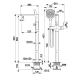 KFA MALAGA ROSE GOLD BATERIA WANNOWA WOLNOSTOJĄCA 4525-510-34