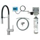 Deante Bateria kuchenna z zestawem do filtracji wody z elastyczną wylewką BRMFF75M