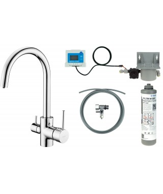 Deante Bateria kuchenna z zestawem do filtracji wody BCHF064M