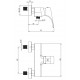 Bateria prysznicowa DEANTE Hiacynt nero BQHN40M