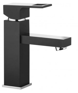 Deante Bateria umywalkowa stojąca chrom/czarny BCZ B210
