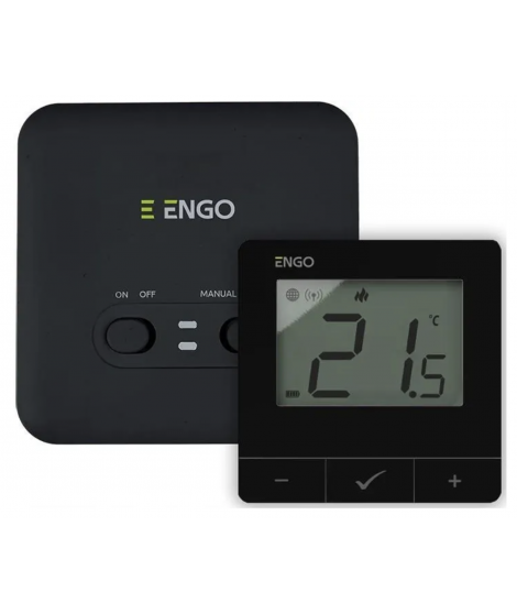 ENGO Regulator temperatury, bezprzewodowy, bateryjny, Wi-Fi, Internetowy, czarny, E20i-B