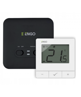 ENGO Regulator temperatury, bezprzewodowy, bateryjny, Wi-Fi, Internetowy, czarny, E20i-B