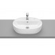 ROCA GAP Umywalka nablatowa owalna 55x40cm z otworem na baterię, z przelewem A3270Y0000