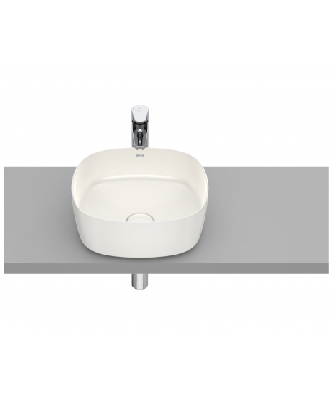 Roca Inspira umywalka blatowa Square FINECERAMIC 37cm beżowy A327502650