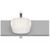 Roca Inspira umywalka blatowa Square FINECERAMIC 37cm beżowy A327502650