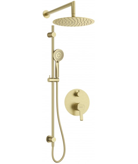 Deante Zestaw prysznicowy podtynkowy z drążkiem - z głowicą prysznicową NAC R6QP