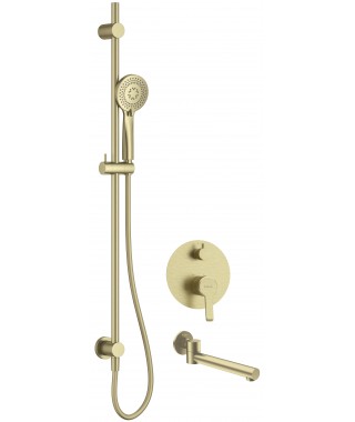 Deante Zestaw prysznicowy podtynkowy z wylewką wannową NAC R9QA