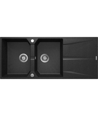 Deante Zlewozmywak granitowy 2-komorowy z ociekaczem ZRC 2213