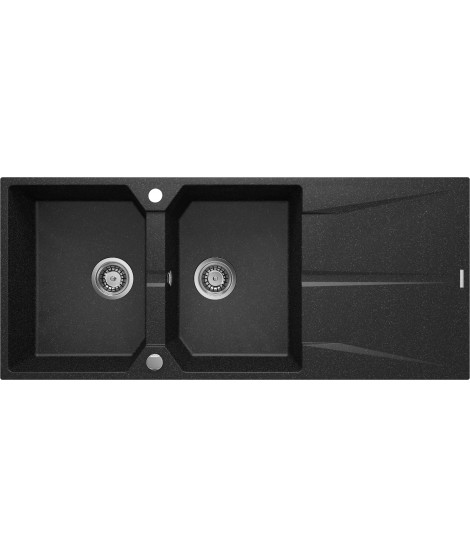 Deante Zlewozmywak granitowy 2-komorowy z ociekaczem ZRC 2213