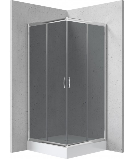 Deante Kabina prysznicowa z brodzikiem kwadratowa 90 cm KYCZ441K