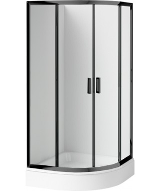 Deante Kabina prysznicowa z brodzikiem półokrągła 90 cm KDDZN51K