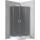 Deante Kabina prysznicowa z brodzikiem półokrągła 90 cm KYPZ451K