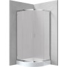 Deante Kabina prysznicowa z brodzikiem półokrągła 90 cm KYPZ651K