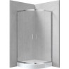 Deante Kabina prysznicowa z brodzikiem półokrągła 90 cm KYPZ051K