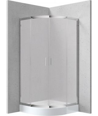 Deante Kabina prysznicowa z brodzikiem półokrągła 80 cm KYPZ652K