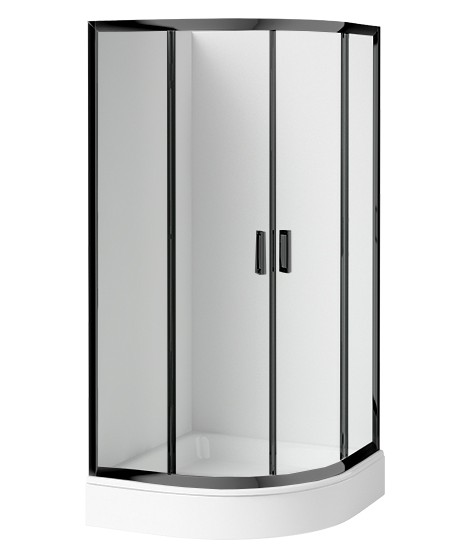 Deante Kabina prysznicowa z brodzikiem półokrągła 80 cm KDDZN52K