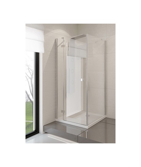 Kabina prostokątna 80x100x190 cm NEW TRENDY MODENA szkło czyste, lewa