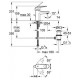 Bateria umywalkowa. DN 15. GROHE Europlus. Chrom