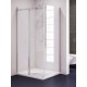 Kabina prostokątna 140x80x190 cm NEW TRENDY DIORA szkło czyste