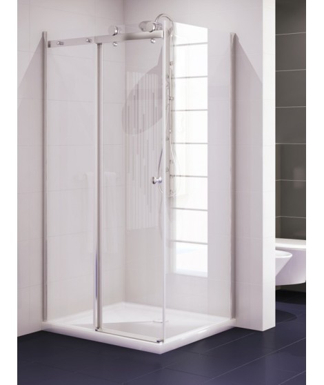 Kabina prostokątna 140x80x190 cm NEW TRENDY DIORA szkło czyste