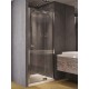 Drzwi prysznicowe uchylne NEW TRENDY KAMEA 100/200 chrom, szkło czyste, prawe