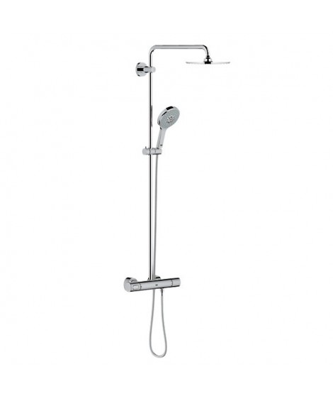 System prysznicowy z termostatem do montażu ściennego. GROHE, Rainshower® System 210, Chrom 27967000