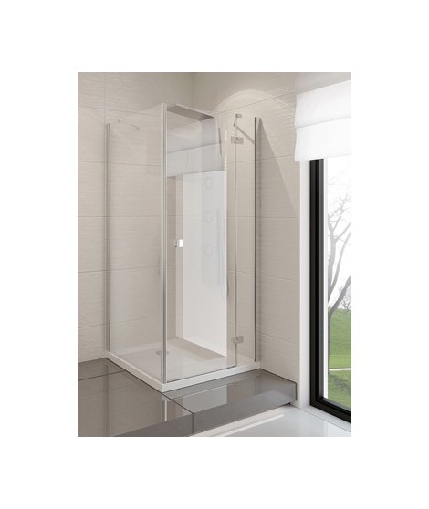 Kabina prostokątna 140x80x190 cm NEW TRENDY MODENA szkło czyste, prawa