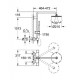 System prysznicowy z termostatem do montażu ściennego GROHE, Rainshower® System 210, Chrom 27032001