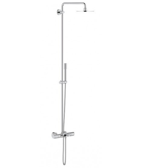 System wannowo-prysznicowy z termostatem do montażu ściennego. GROHE, Rainshower® System 210, Chrom