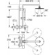 System wannowo-prysznicowy z termostatem do montażu ściennego. GROHE, Rainshower® System 210, Chrom