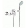 Jednouchwytowa bateria wannowa z zestawem prysznicowym. GROHE Eurosmart, Chrom