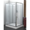 Kabina prysznicowa trójścienna 100x80x190 cm NEW TRENDY VARIA szkło czyste