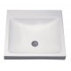 Umywalka akrylowa 50 x 45 x 16 cm POLIMAT podwieszana KALIA