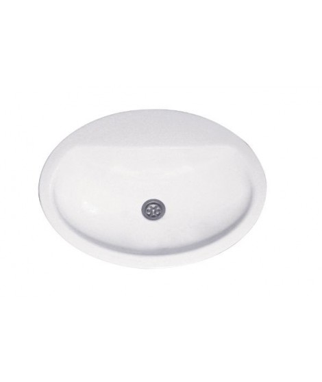 Umywalka akrylowa 55 x 43 x 14 cm POLIMAT wpuszczana w blat MALWA