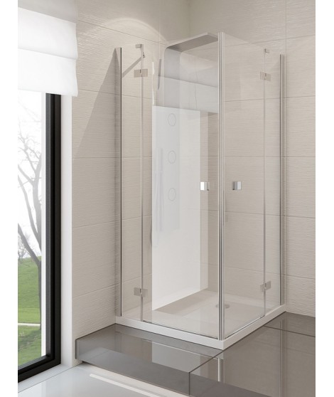 Kabina prostokątna 100x80x190 cm NEW TRENDY MODENA szkło czyste