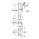 Bateria prysznicowa z termostatem i zestawem prysznicowym, DN 15. GROHE, Grohtherm 3000 Cosmopolitan, Chrom