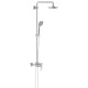 System prysznicowy z jednouchwytową baterią ścienną. GROHE, Euphoria System 180, Chrom