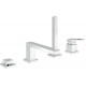Bateria wannowa 4-otworowa, GROHE Eurocube, Chrom