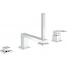 Bateria wannowa 4-otworowa, GROHE Eurocube, Chrom
