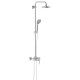 System prysznicowy z jednouchwytową baterią ścienną. GROHE, Euphoria System 180, Chrom