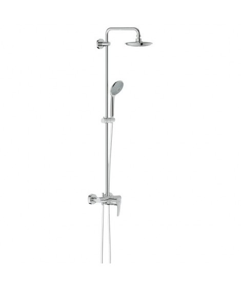 System prysznicowy z jednouchwytową baterią ścienną. GROHE, Euphoria System 180, Chrom