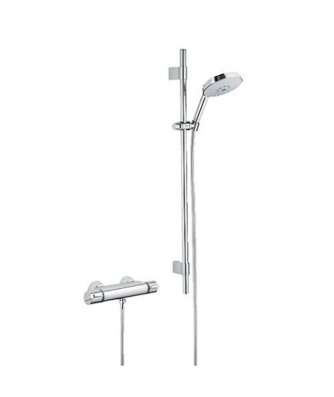Bateria prysznicowa z termostatem i zestawem prysznicowym, DN 15. GROHE, Grohtherm 2000, Chrom