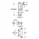 Bateria prysznicowa z termostatem i zestawem prysznicowym, DN 15. GROHE, Grohtherm 2000, Chrom