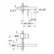 Bateria umywalkowa 2-otworowa. DN 15. GROHE Concetto. Chrom